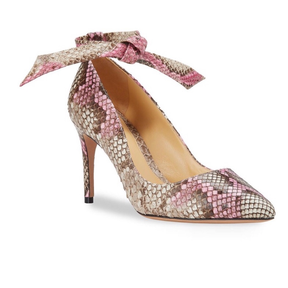 Alexandre Birman Ankle Wrap Python Pumps - Picture 2 of 10